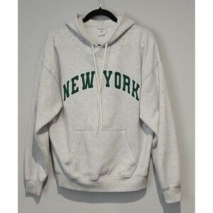 No Boundaries Heather Gray 'New York' Hoodie. Women Size Medium.